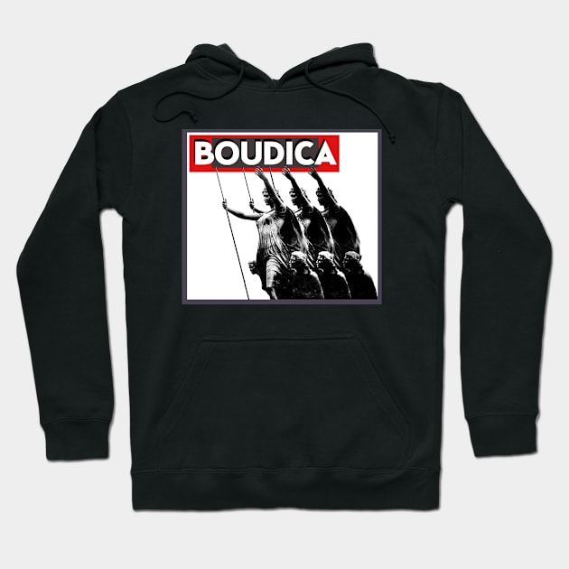 Boudica Queen of the Celts Hoodie by Aurora X